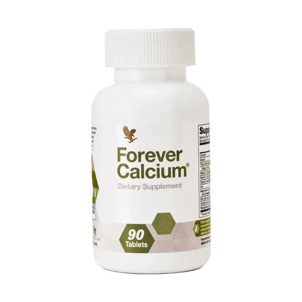 FOREVER CALCIUM SADRŽI KALCIJUM U OBLIKU DI-KALCIJUM MELATA KOJI JE NAJEFIKASNIJI U IZGRADNJI OPTIMALNE KOŠTANE MASE, JER OSTAJE DUŽE U KRVI I NE OMETA PRIRODNU PH RAVNOTEŽU U ŽELUCU. NAŠA SPOSOBNOST APSORPCIJE KALCIJUMA IZ HRANE OPADA SA STARENJEM DO NEVEROVATNIH 60% OD DETINJSTVA DO ODRASLOG DOBA. USLED SVE VEĆEG BROJA SLUČAJEVA NETOLERANTNOSTI NA LAKTOZU U MLEKU OVAJ PROBLEM JE I JOŠ VIŠE IZRAŽEN, NAROČITO KOD DECE.