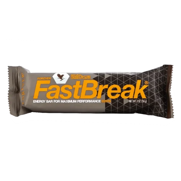 Forever FastBreak Ukusan, niskokaloričan energetski štapić, daje energiju usled          isrpljenosti, jača imunitet i podstiče preradu masnoća i ugljenih     hidrata u organizmu.