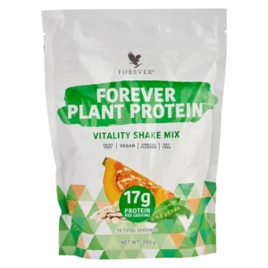 Forever Plant Protein Uz 17 grama proteina po porciji, Forever Plant Protein daje osećaj sitosti, pospešuje mišićnu masu i doprinosi zdravlju koštanog sistema uz vegansku formulu bez mleka i soje. Ima prirodan ukus vanile sa glatkom, nezrnastom teksturom, za razliku od mnogih biljnih proteina.