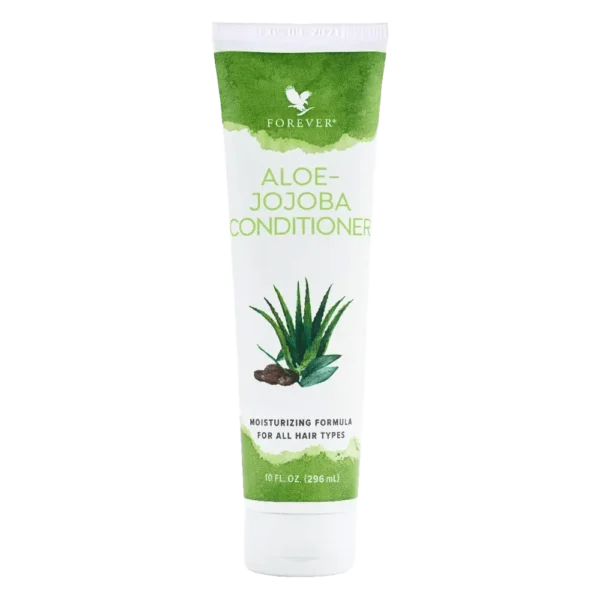 Aloe-Jojoba Conditioner omekšava kosu, jača kosu i daje joj sjaj, pomaže u otklanjanju ispucalih krajeva i sprečava njihovo dalje oštećenje oblaže kosu štiteći je od isušivanja, otklanja statički elektricitet visoko je koncentrovan.